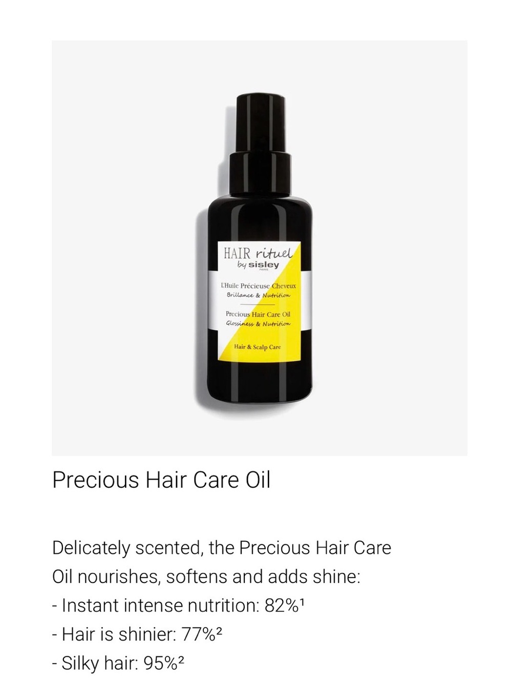 Sisley Hair ritual by Sisley Paris